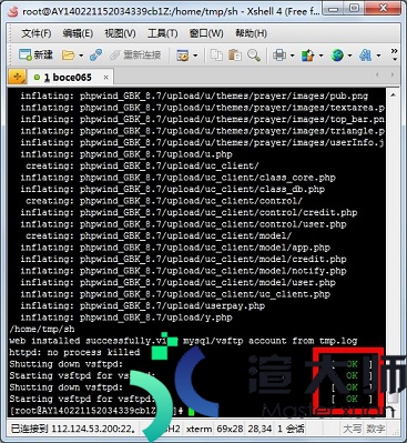 阿里云ECSlinux一键安装web环境(图文教程)