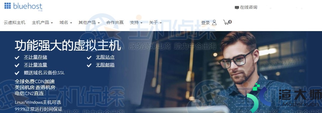 BlueHost香港主机最多可以放几个网站(bluehost香港服务器)