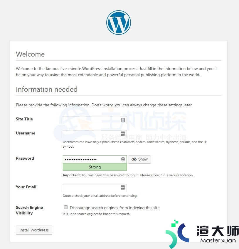 Hostwinds在CentOS Web面板上安装WordPress的教程