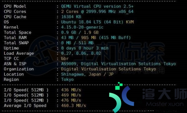 Digital-VM日本VPS性能评测(digital vps)