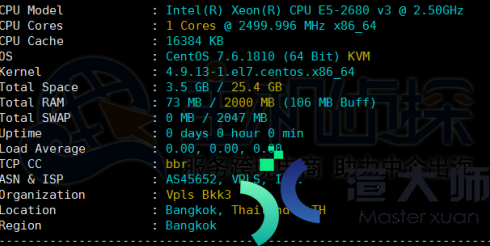 Krypt iON云服务器新加坡机房速度测评报告