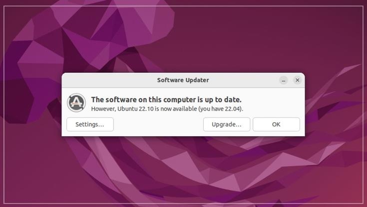 Ubuntu 22.04 LTS如何升级到Ubuntu 22.10